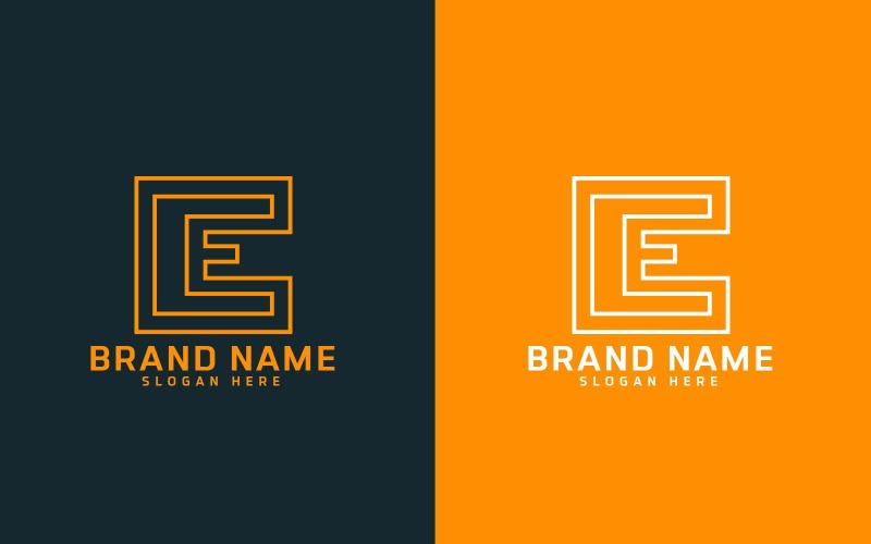 Merk E letter Logo Design - Merkidentiteit