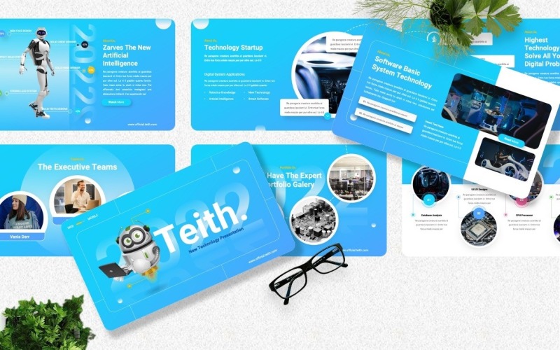 Teith — szablon prezentacji technologicznej