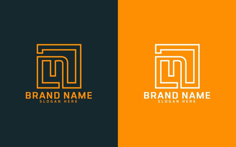 Бренд N лист дизайн логотипу - мала літера