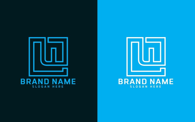 Creative U lettera Logo Design - lettera minuscola