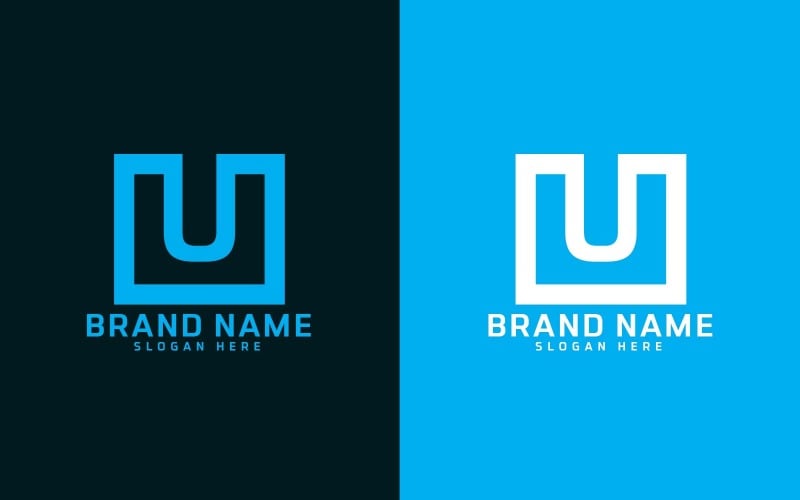 Design de logotipo com letra U da marca - Identidade da marca