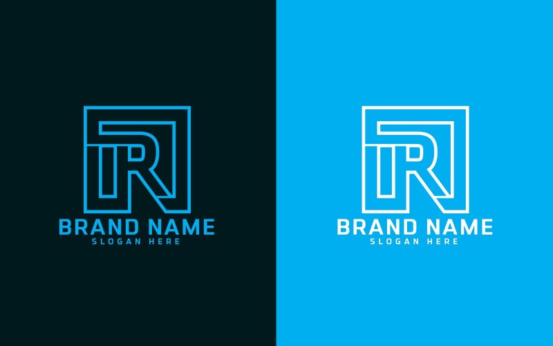 Design de logotipo da letra R da marca