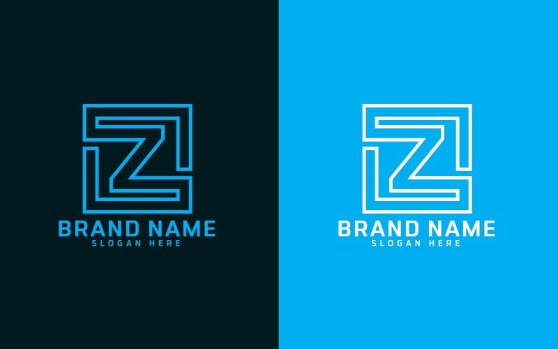 Design de logotipo da letra Z da marca