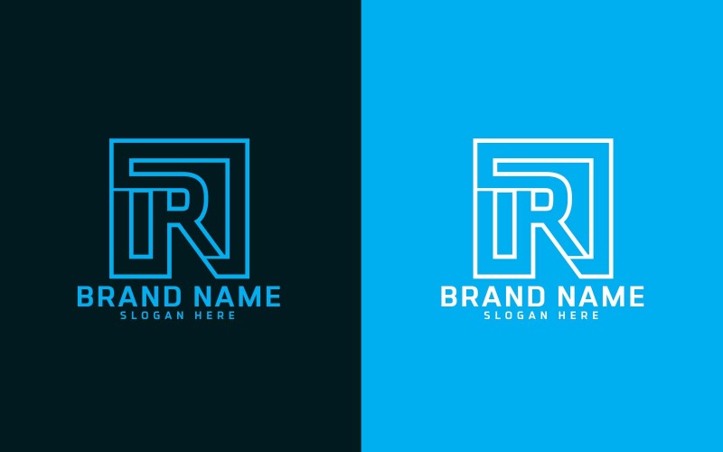 Diseño de logotipo de letra R de marca