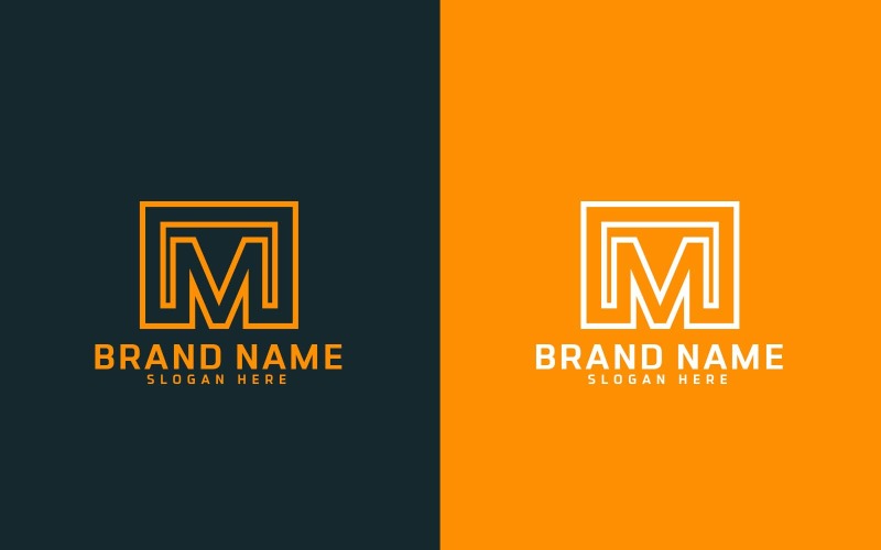 Дизайн логотипа буквы М
