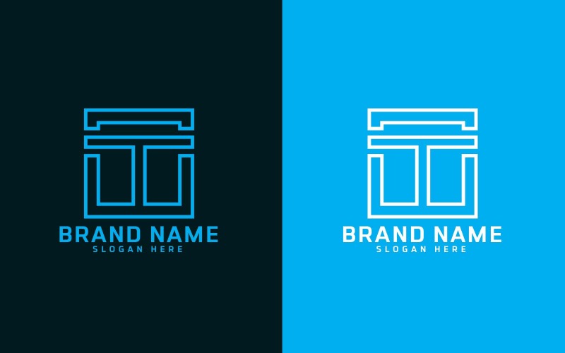 Marca T lettera Logo Design