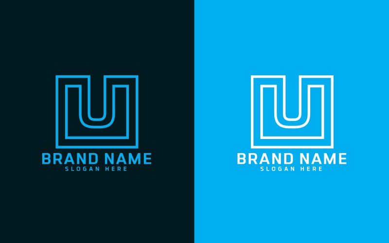 Marchio U lettera Logo Design