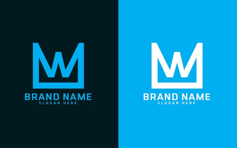 Merk W letter Logo Design - Merkidentiteit