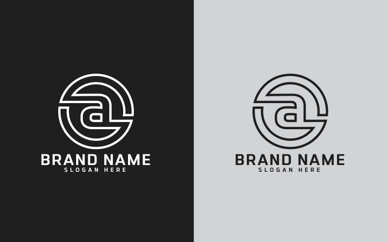 Nytt varumärke A letter Circle Shape Logo Design - Brand Identity