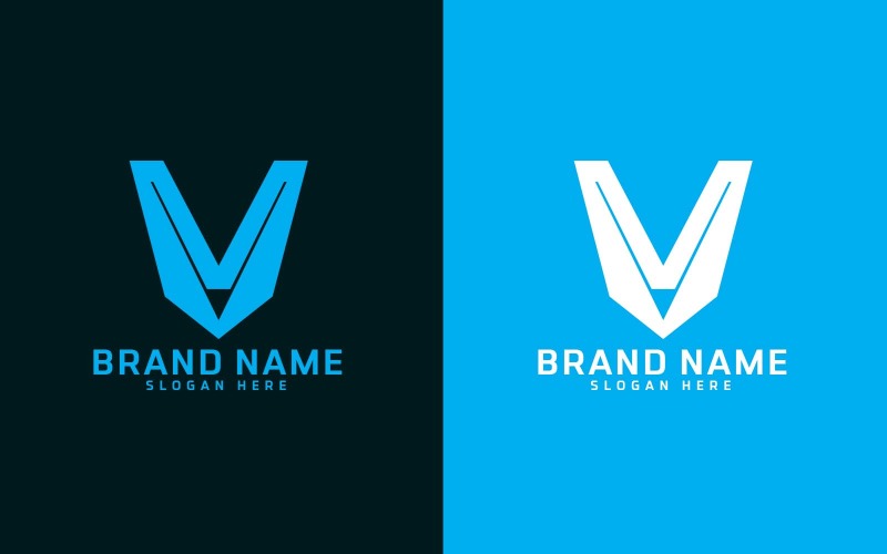 Profesionální design loga písmene V - identita značky