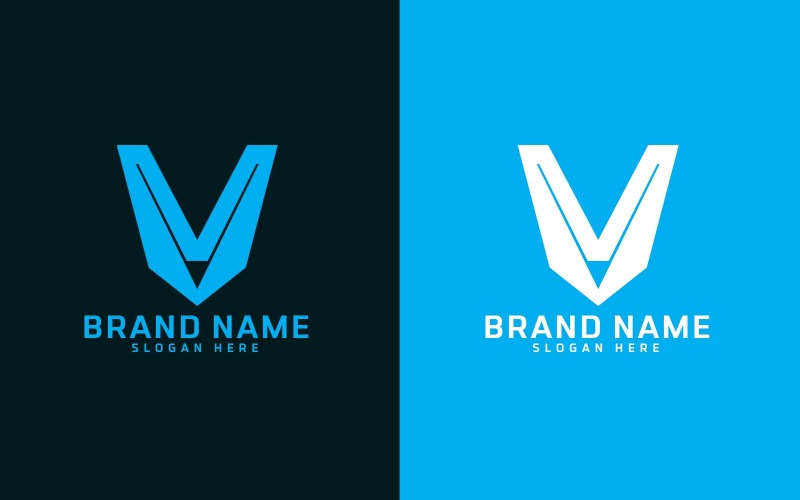 Professioneel V-letter Logo Design - Merkidentiteit