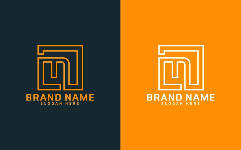 Varumärke N bokstav Logo Design - Liten bokstav