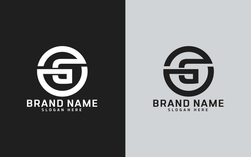 Brand G letter Circle Shape Logo Design Brand Identity