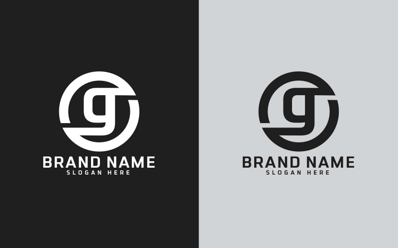 Merk G letter Circle Shape Logo Design - kleine letter