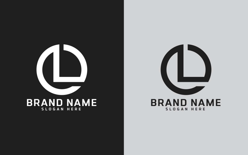 Neues Marken-L-Buchstaben-Logo in Kreisform – Markenidentität