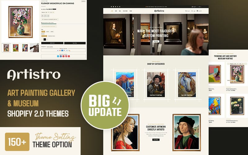 Artistro - Tema reattivo Shopify 2.0 multiuso per pittura artistica e artigianato fatto a mano