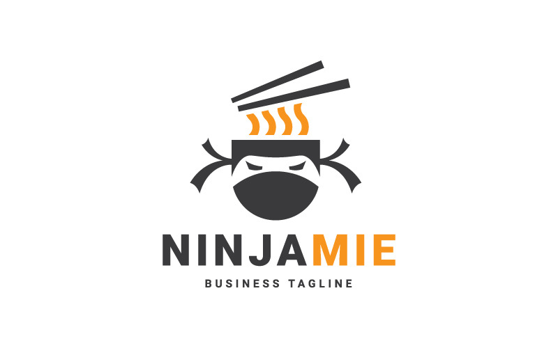 Ramen Ninja-logo sjabloon