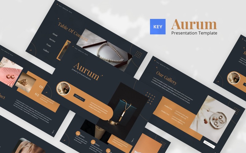 Aurum – Keynote-Vorlage für Schmuckband