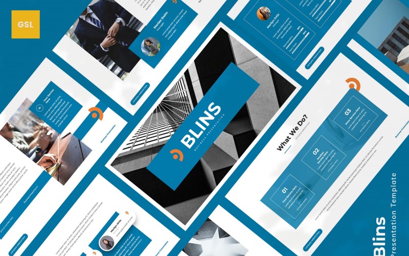 Blins – üzleti Google Slides sablon