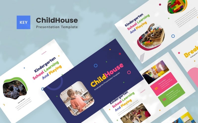 ChildHouse - Kleuterschool Keynote-sjabloon