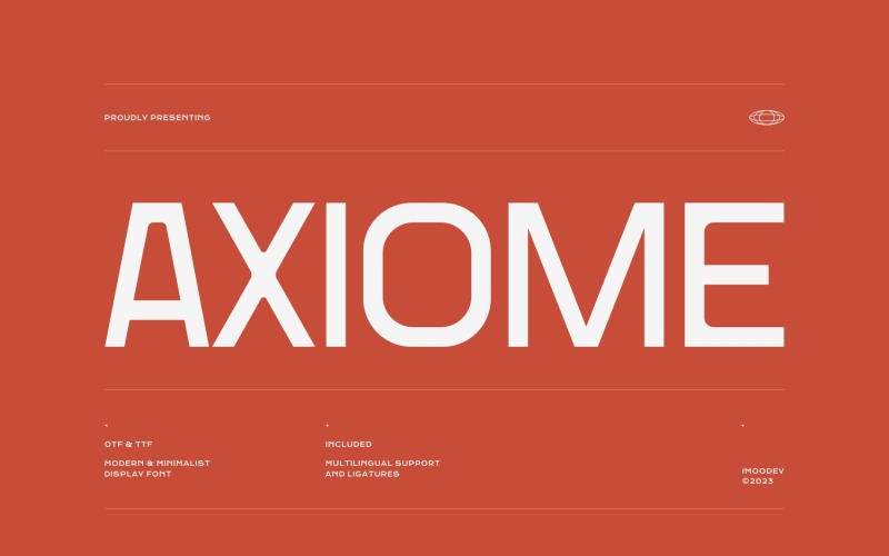 Axiome — elegancka czcionka bezszeryfowa