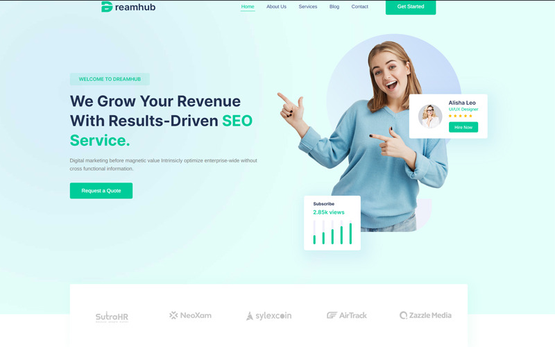DreamHub Agencia SEO Tema de WordPress