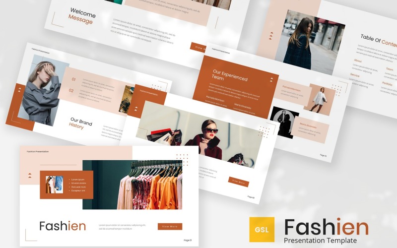 Fashien - Modèle Google Slides de mode