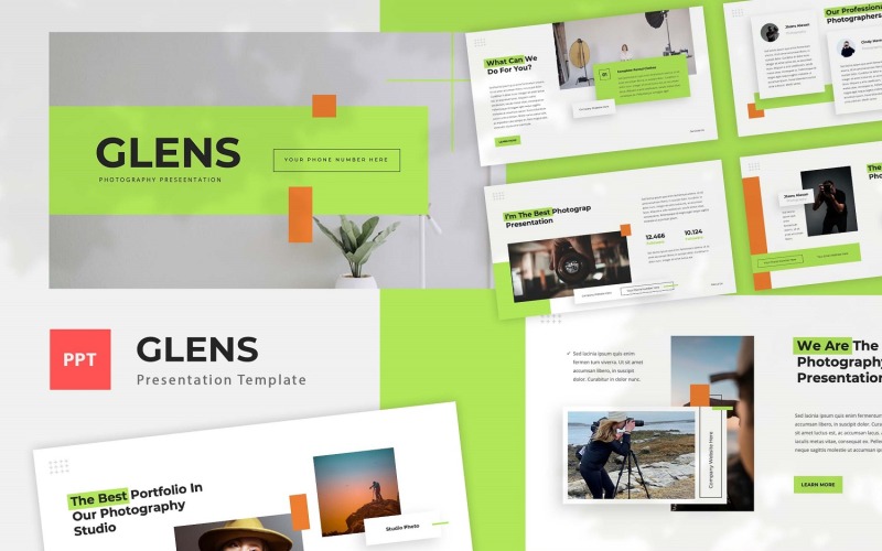 Glens - Powerpoint-sjabloon voor fotografie