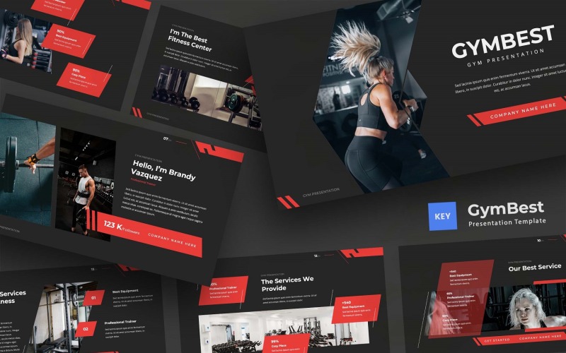 Gymbest – Gym-Keynote-Vorlage