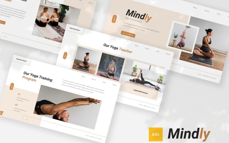 Mindly: modello di presentazione di Google per lo yoga