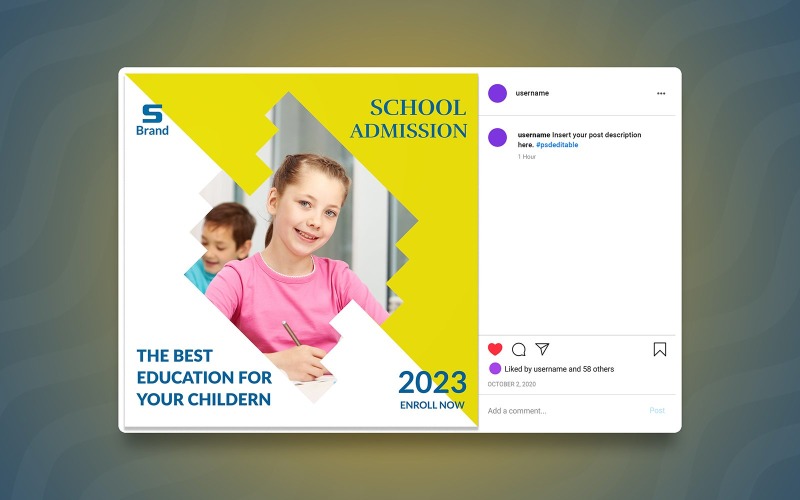 Schooltoelating Advertenties op sociale media