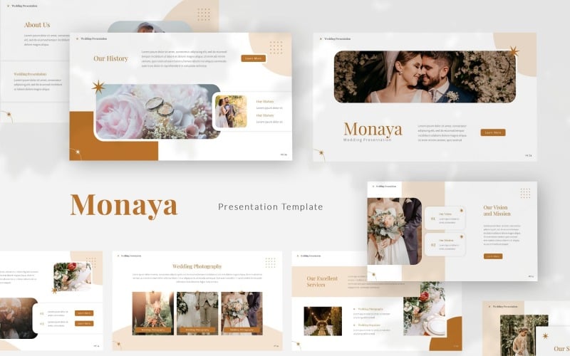 Monaya — Modèle PowerPoint de mariage