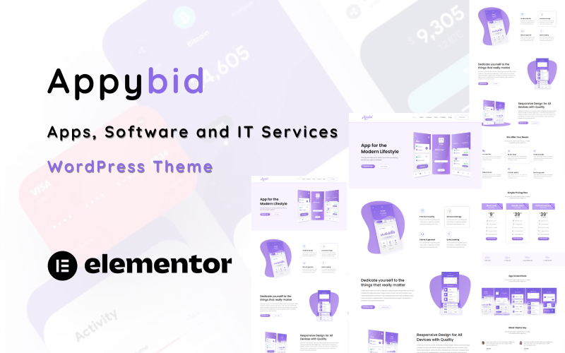 Appybid - Software , Apps and IT Solution WordPress Theme