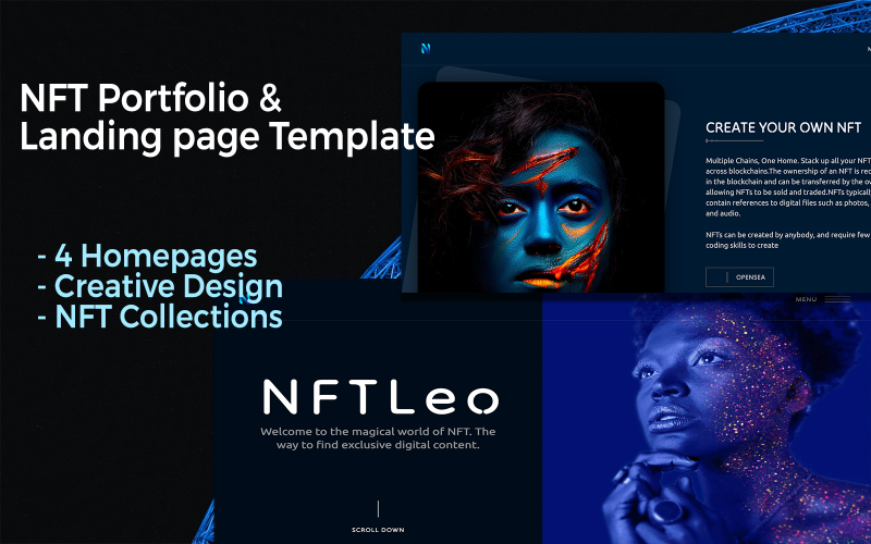 NFTLeo — portfolio NFT i strona docelowa
