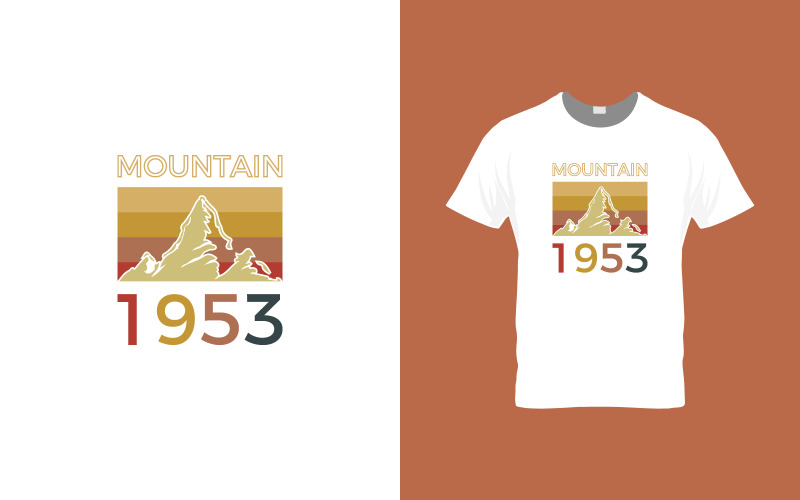 Typografische T-Shirt-Design-Illustration