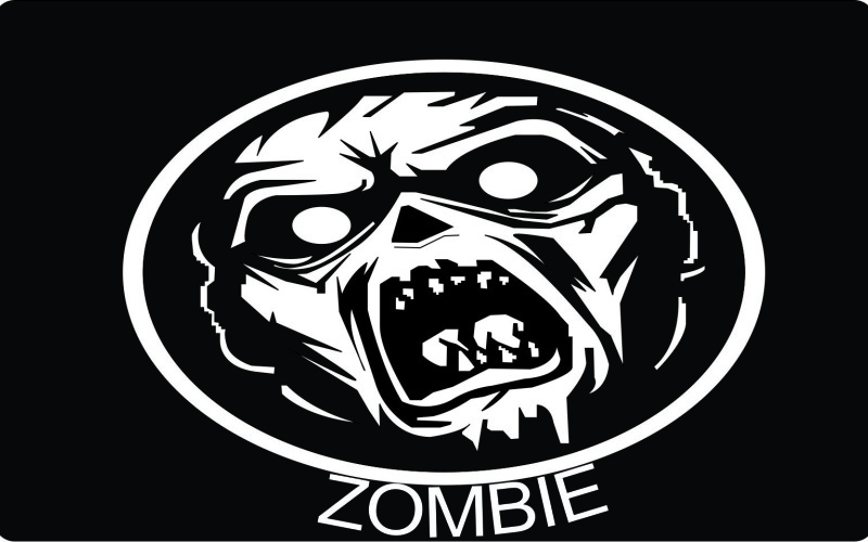 Logo zombie grafisch ontwerp