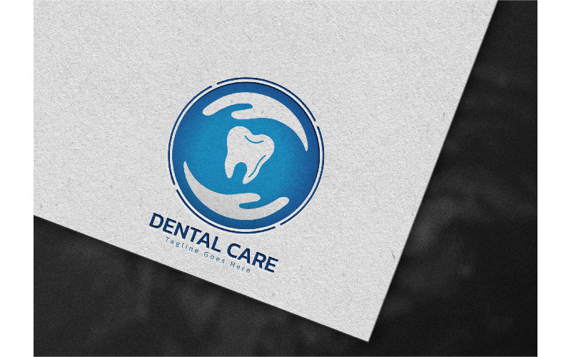 Modello di progettazione di logo di cure odontoiatriche