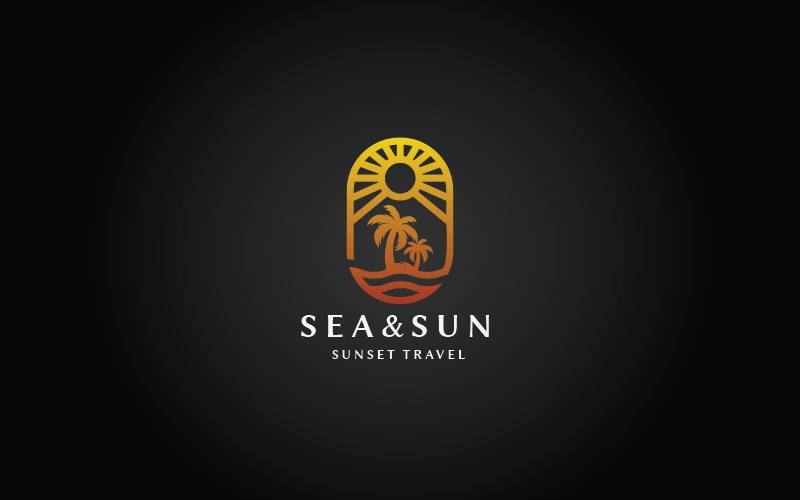Sea and Sun v.10 Pro Logo Template