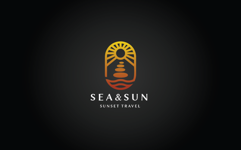 Sea and Sun v.7 Pro Logo Template