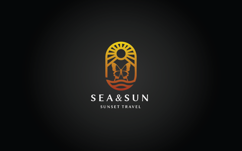 Sea and Sun v.8 Pro Logo Template