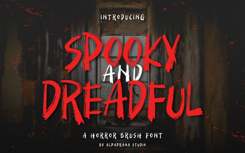 Spooky And Dreadful - шрифт кисти