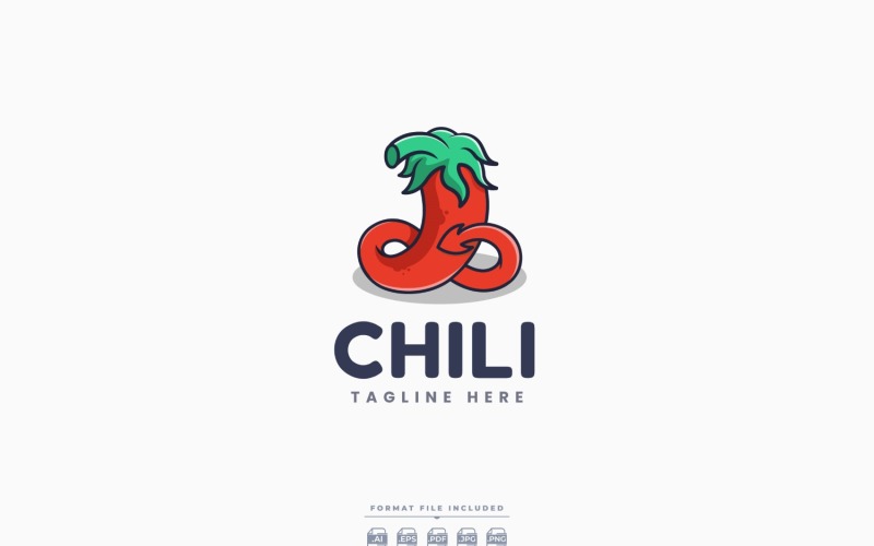 Diseño de plantilla de logotipo de chile