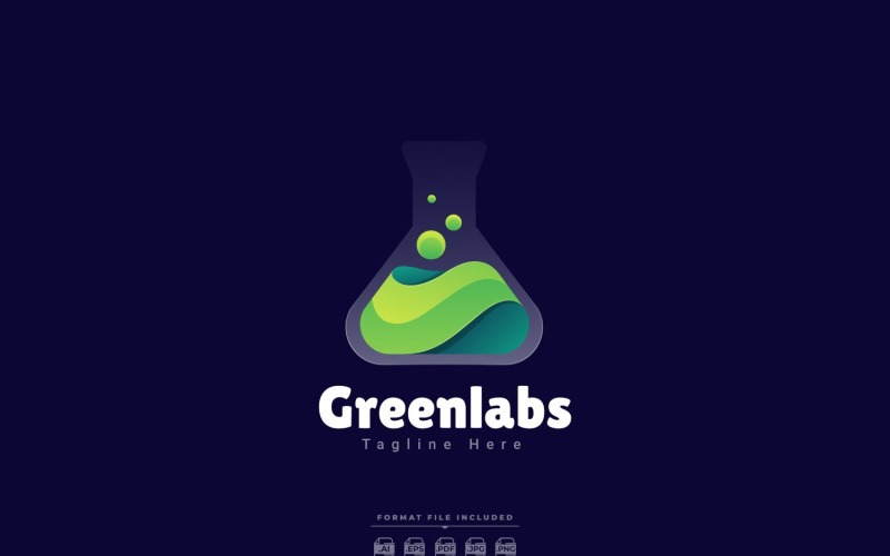 Návrh šablony loga Greenlabs