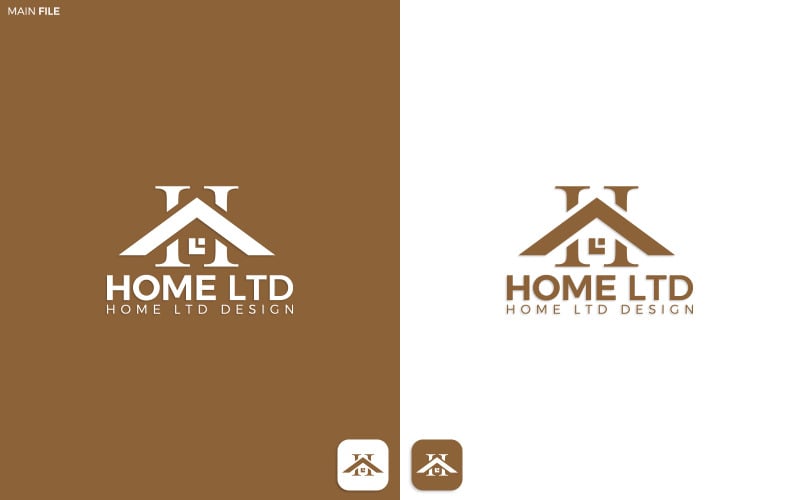 Branding Home logó sablonok, web logó