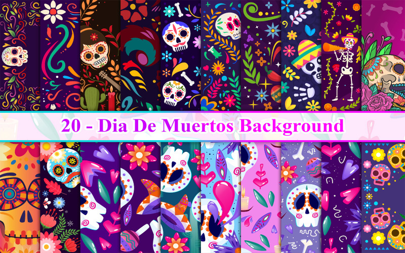 Dia de Muertos, Dia de fundo morto, Fundo Dia de Muertos