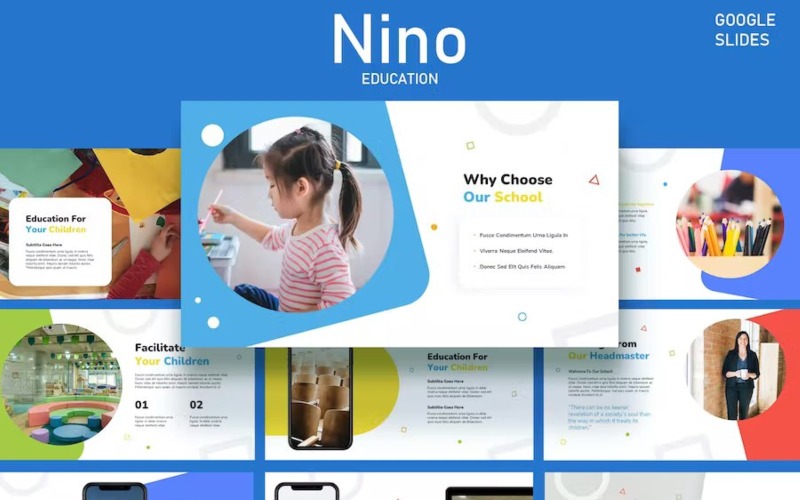 Nino - 儿童教育和课程 Google Slides