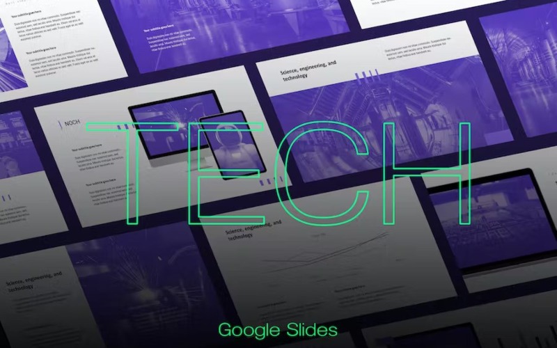 Noch – технічний бізнес шаблон Google Slides