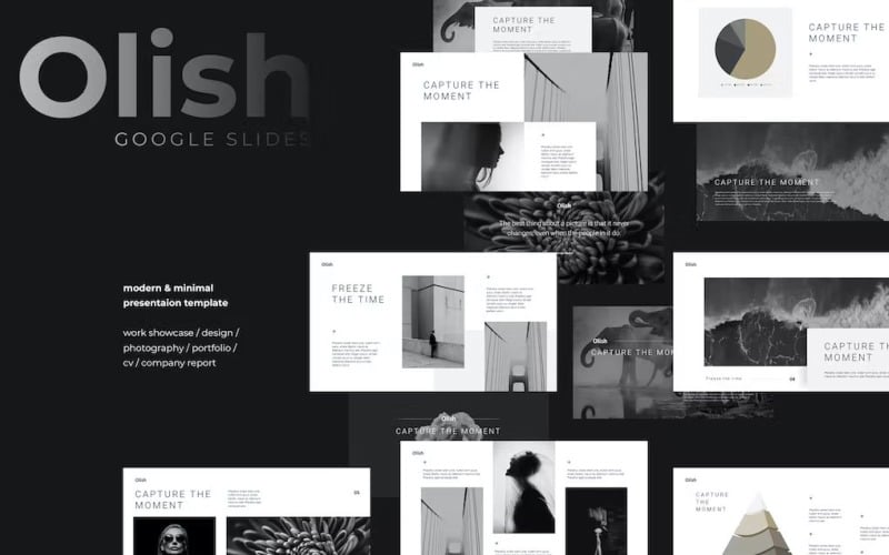 OLISH - Diapositives Google élégantes et minimales