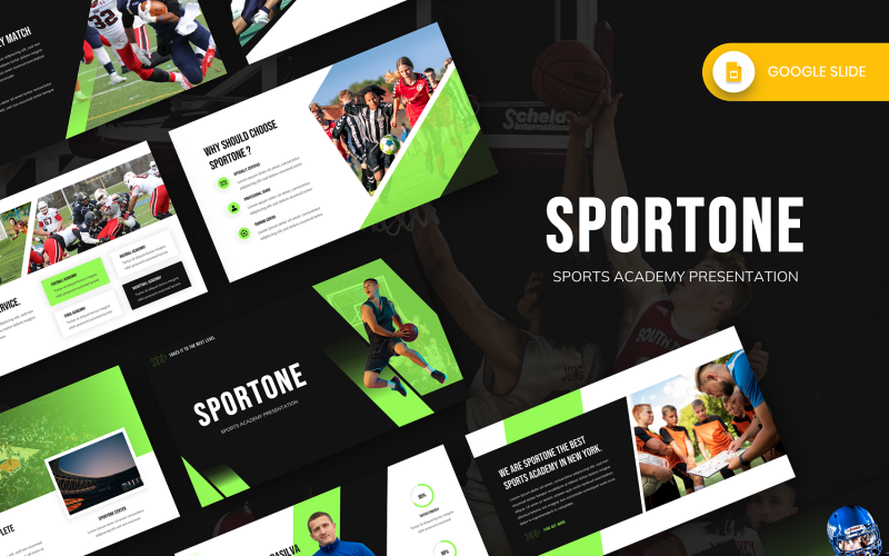 Sportone – Google Slide-Vorlage für die Sportakademie