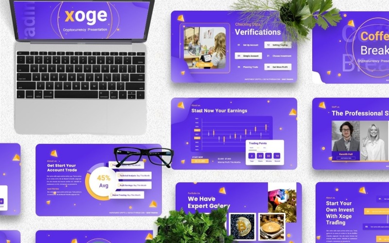 Xoge – šablony Powerpoint pro kryptoměny